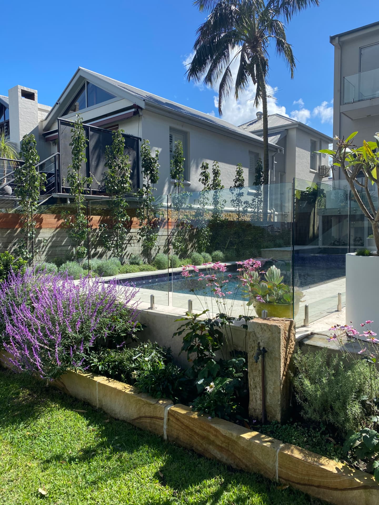 Poolside Espalier